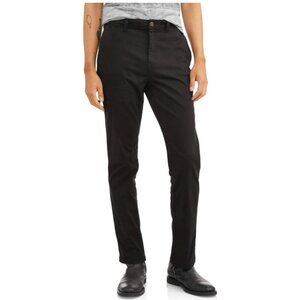 George Men's Slim Chino Pants Size 31x30 Black